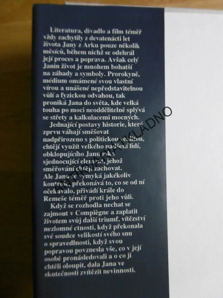 JANA Z ARKU, MOC A NEVINNOST, PIERRE MOINOT, **an
