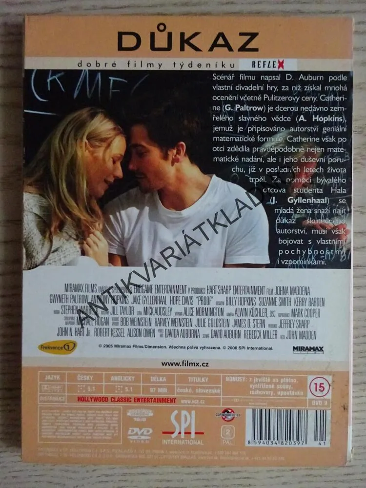 DŮKAZ, DVD FILM