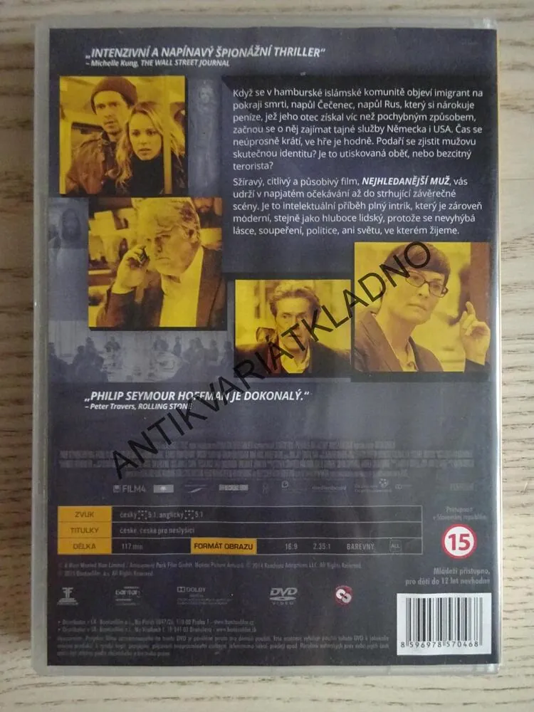 NEJHLEDANĚJŠÍ MUŽ, DVD FILM