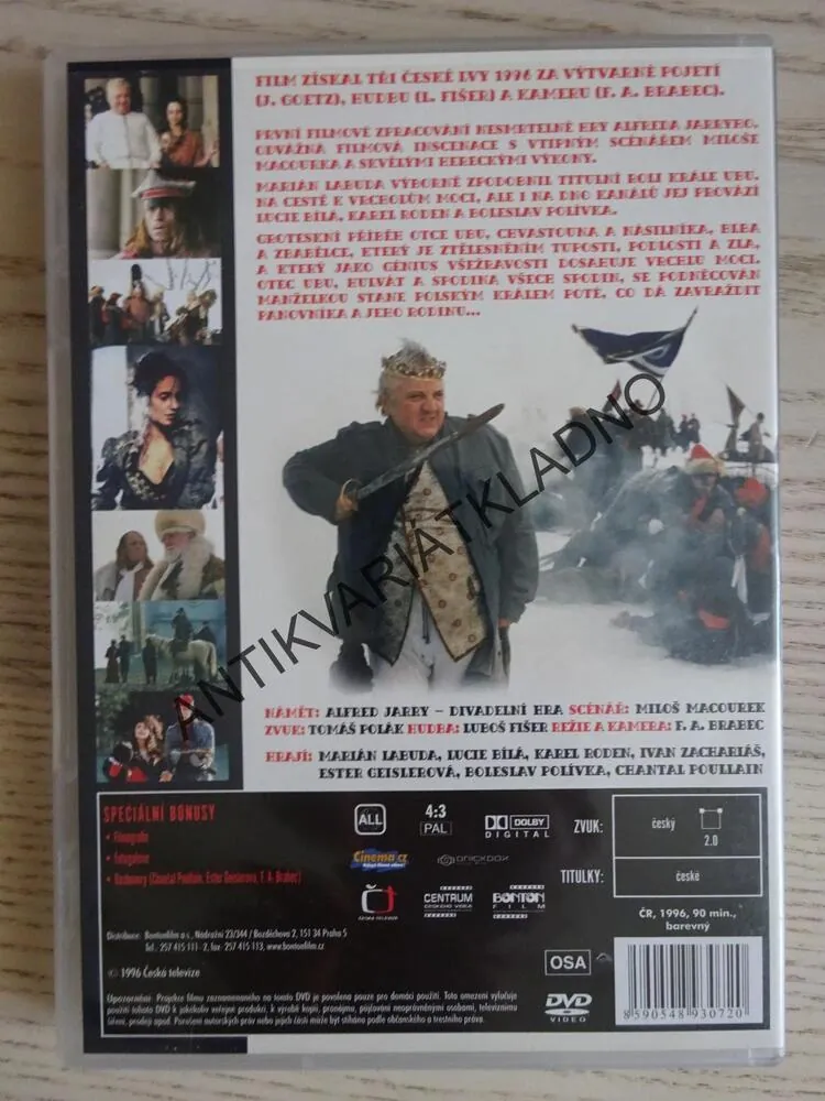KRÁL UBU, DVD FILM ČR