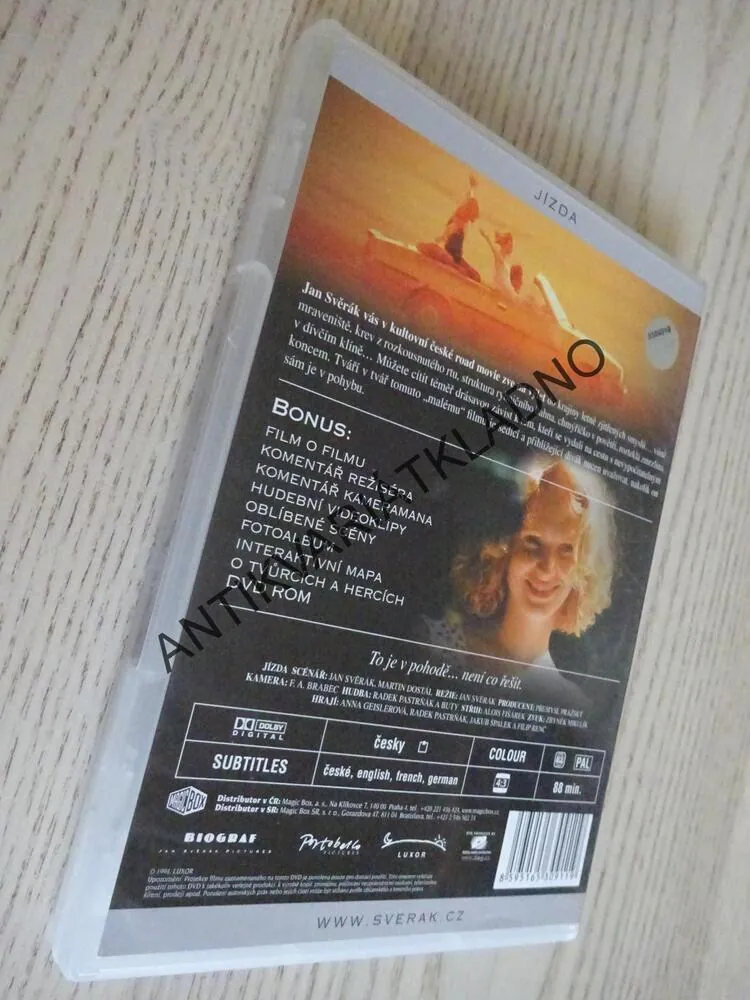 JÍZDA, DVD FILM ČR