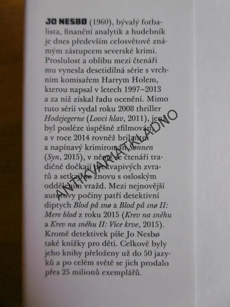 SYN, JO NESBO, **an
