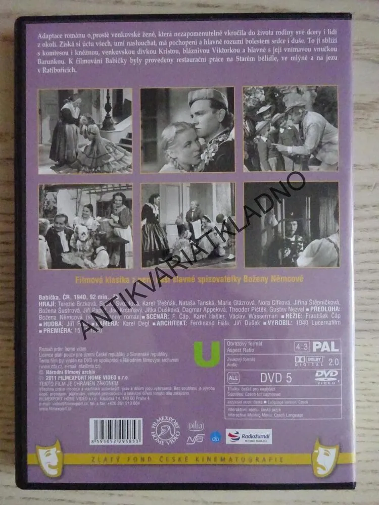 BABIČKA, DVD FILM ČR