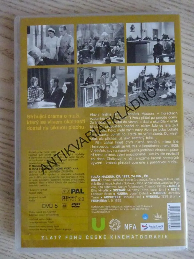 TULÁK MACOUN, DVD FILM ČR