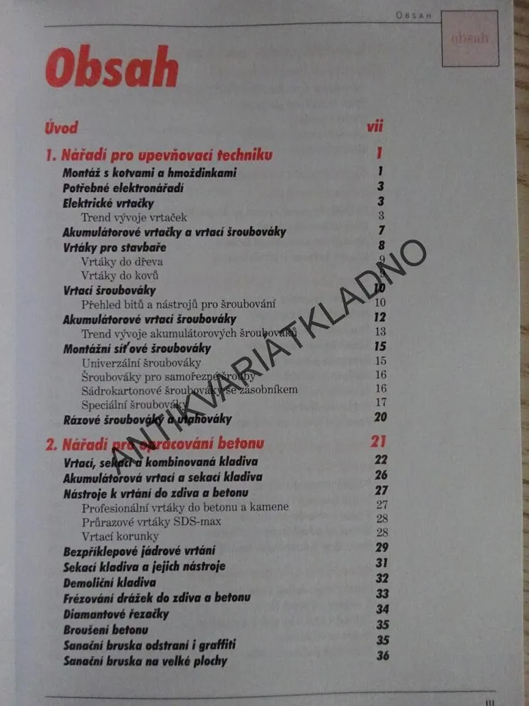 ELEKTRICKÉ NÁŘADÍ PRO STAVBU, STAVBA, **an
