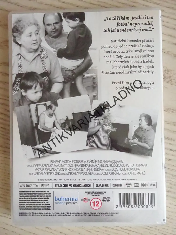 ECCE HOMO HOMOLKA, DVD FILM