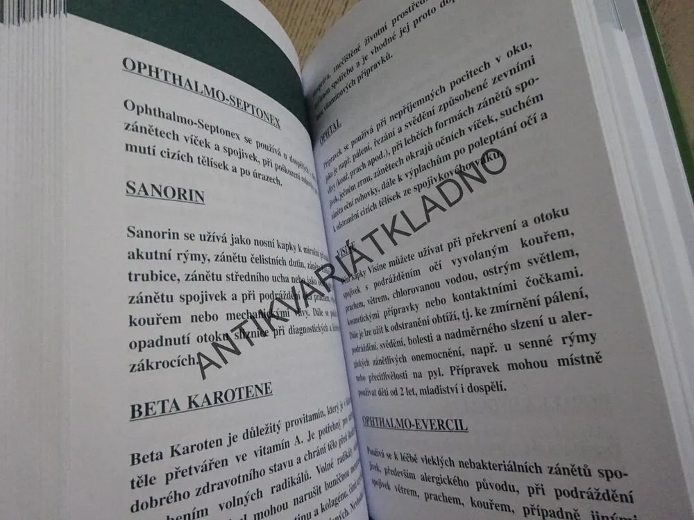 DOMÁCÍ LÉKÁRNÍK, VOLNĚ PRODEJNÉ LÉKY A POTRAVINOVÉ DOPLŇKY, **an