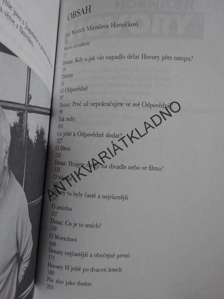 HOVORY, MIROSLAV HORNÍČEK, **an