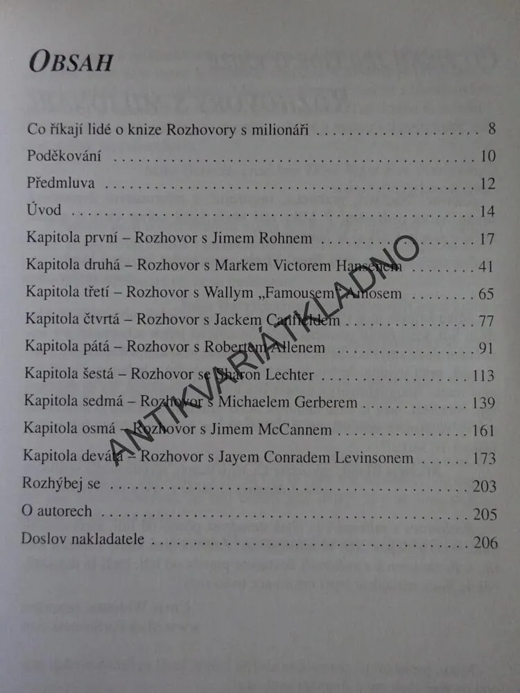 ROZHOVORY S MILIONÁŘI, MIKE LITMAN, JASON OMAN, **an