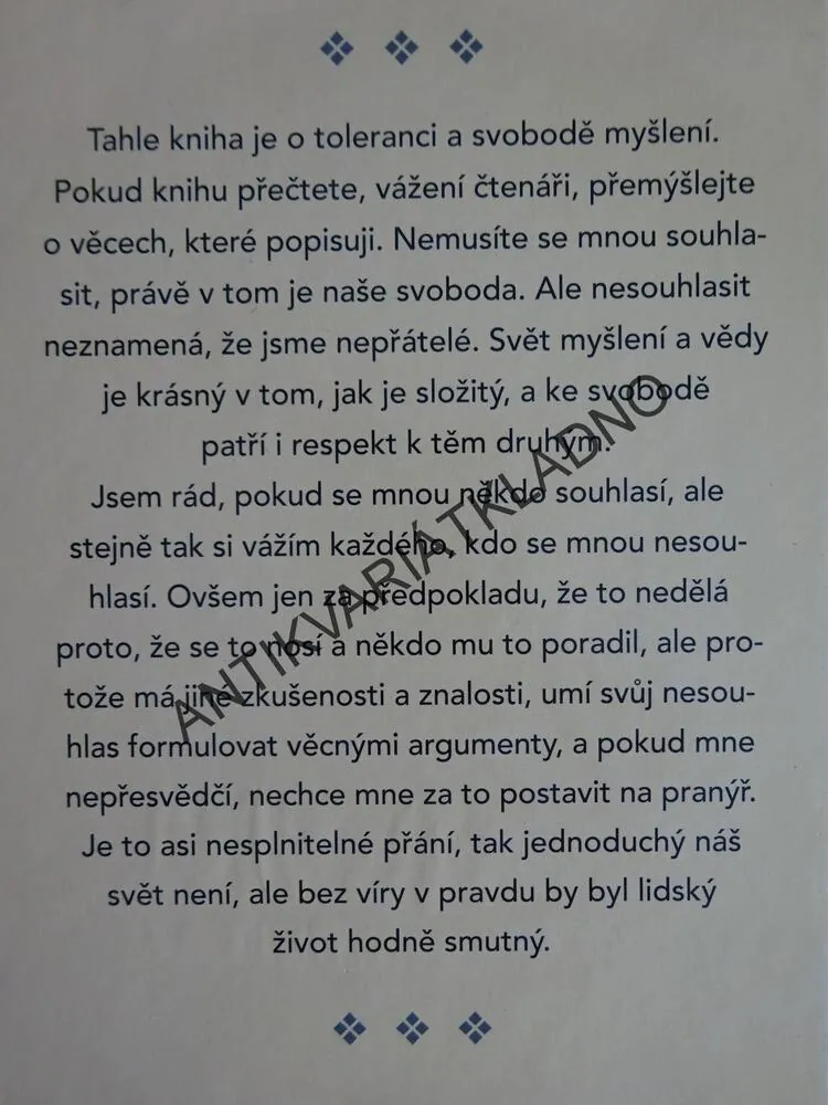 O SVOBODĚ MYŠLENÍ, VLASTIMIL VONDRUŠKA, **an