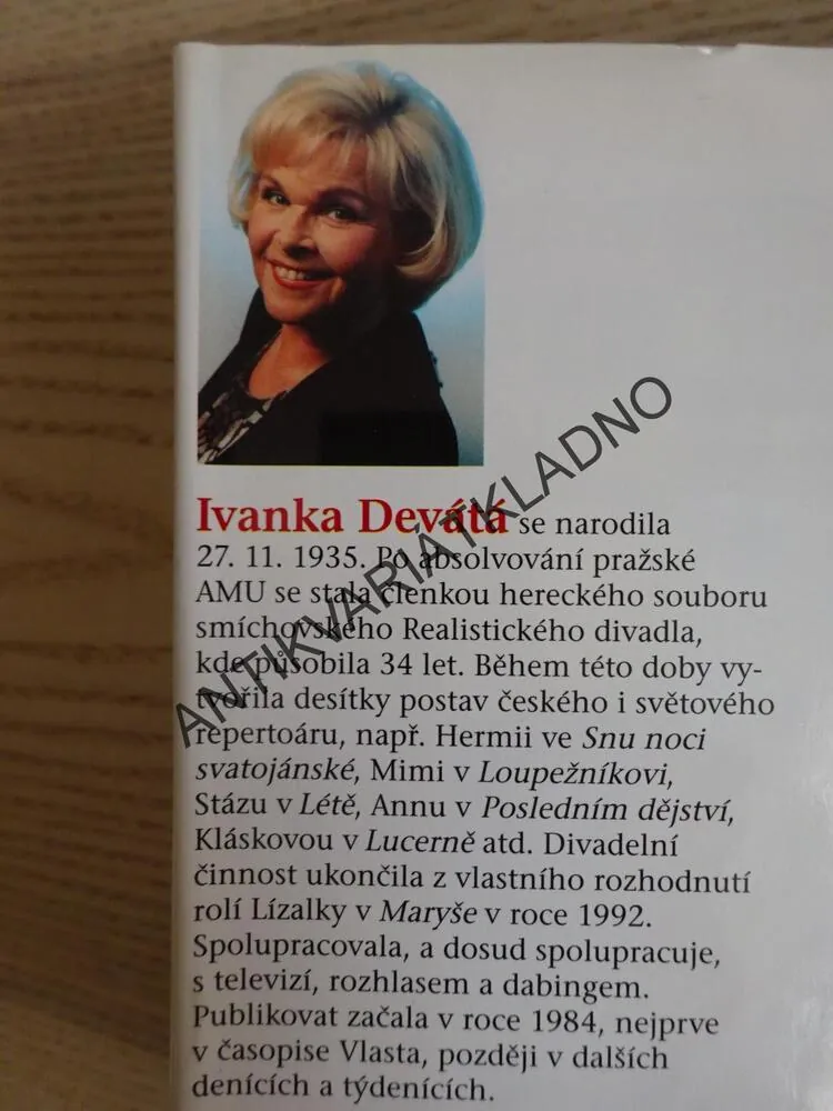 SOUŽITÍ K ZABITÍ, IVANKA DEVÁTÁ, MIROSLAV PLZÁK, **an