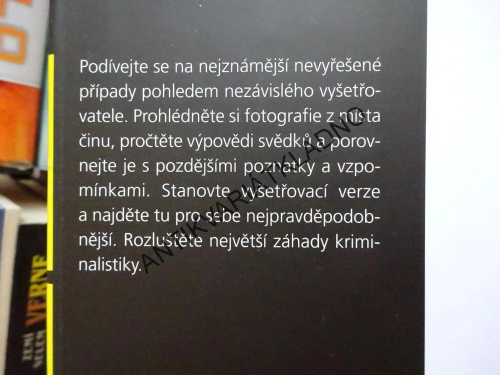 NEJVĚTŠÍ ZÁHADY KRIMINALISTIKY, JAROSLAV V. MAREŠ, **an