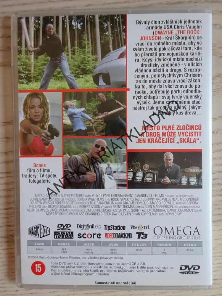 KRÁČEJÍCÍ SKÁLA, DVD FILM