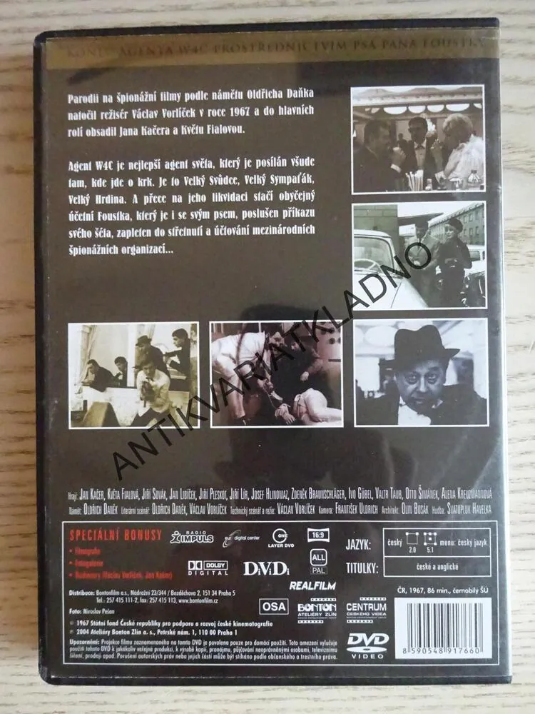 KONEC AGENTA W4C, DVD FILM