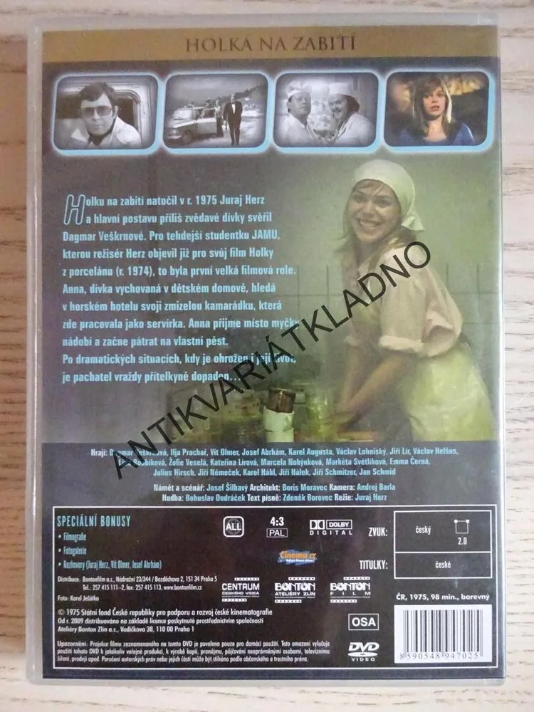 HOLKA NA ZABITÍ, DVD FILM ČR