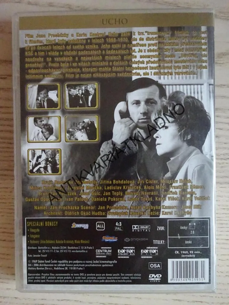 UCHO, DVD FILM ČR