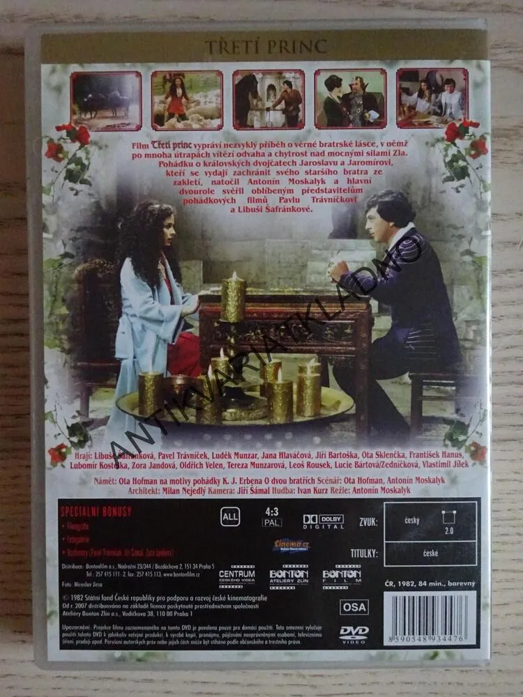 TŘETÍ PRINC, DVD FILM ČR