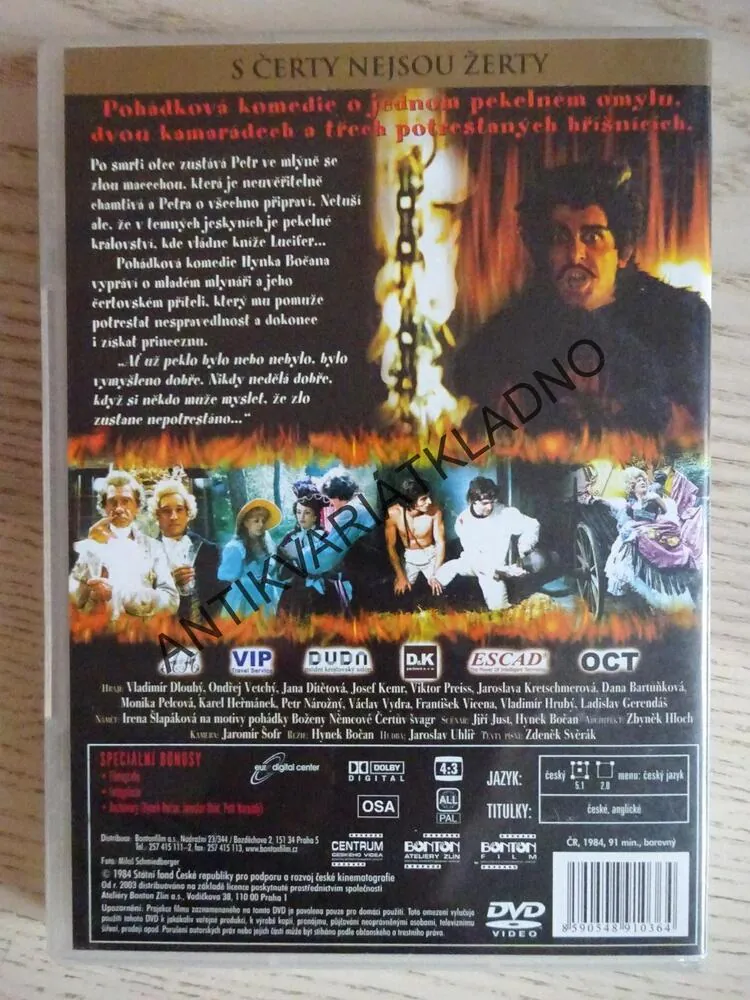 S ČERTY NEJSOU ŽERTY, DVD FILM ČR
