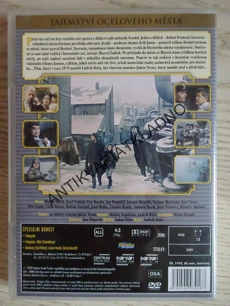 TAJEMSTVÍ OCELOVÉHO MĚSTA, DVD FILM ČR
