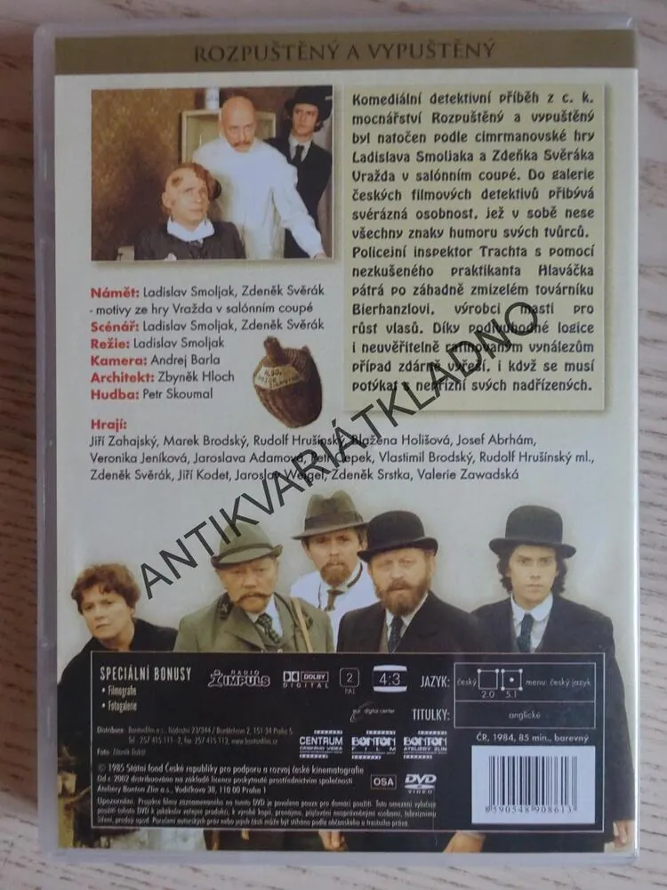 ROZPUŠTĚNÝ A VYPUŠTĚNÝ, DVD FILM ČR