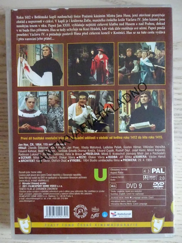 JAN HUS, DVD FILM