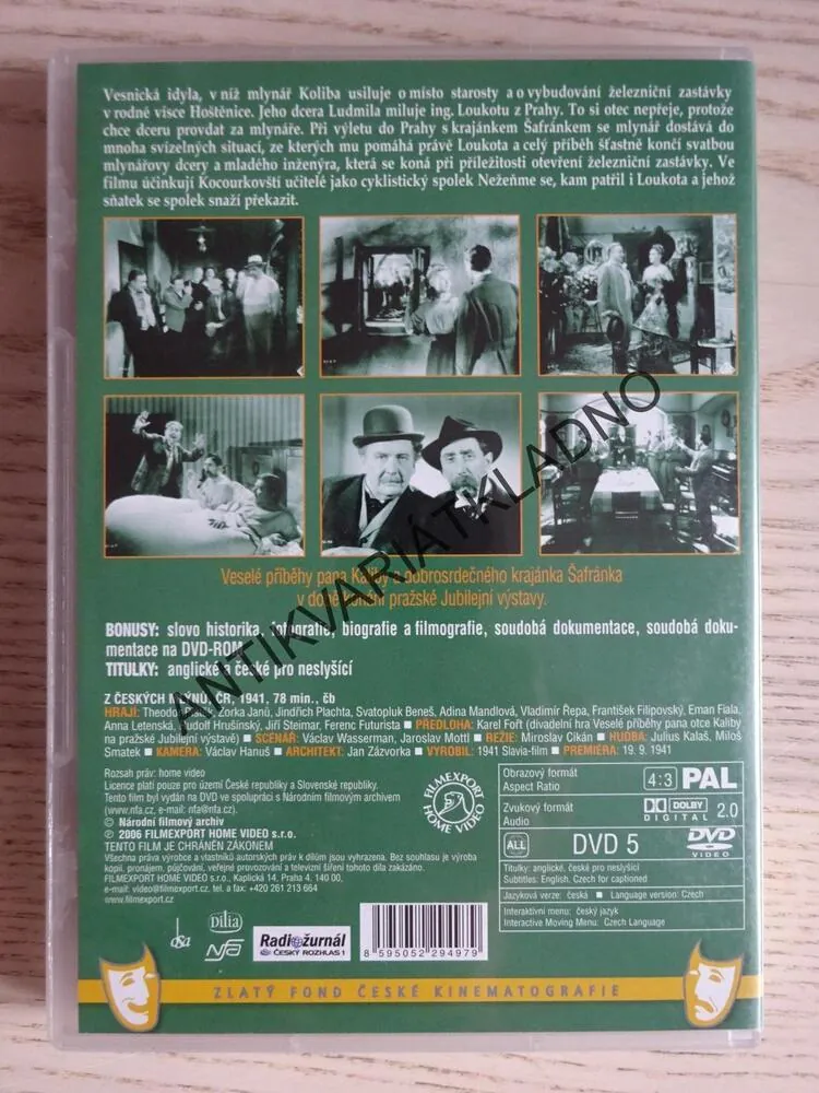Z ČESKÝCH MLÝNŮ, DVD FILM