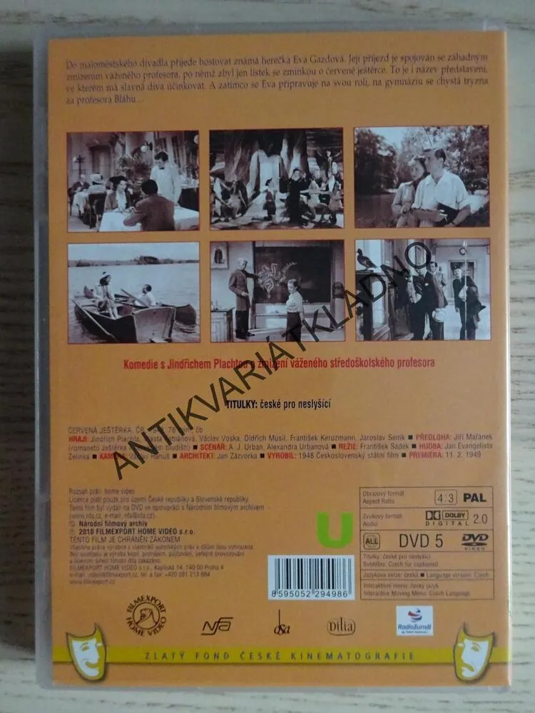 ČERVENÁ JEŠTĚRKA, DVD FILM ČR