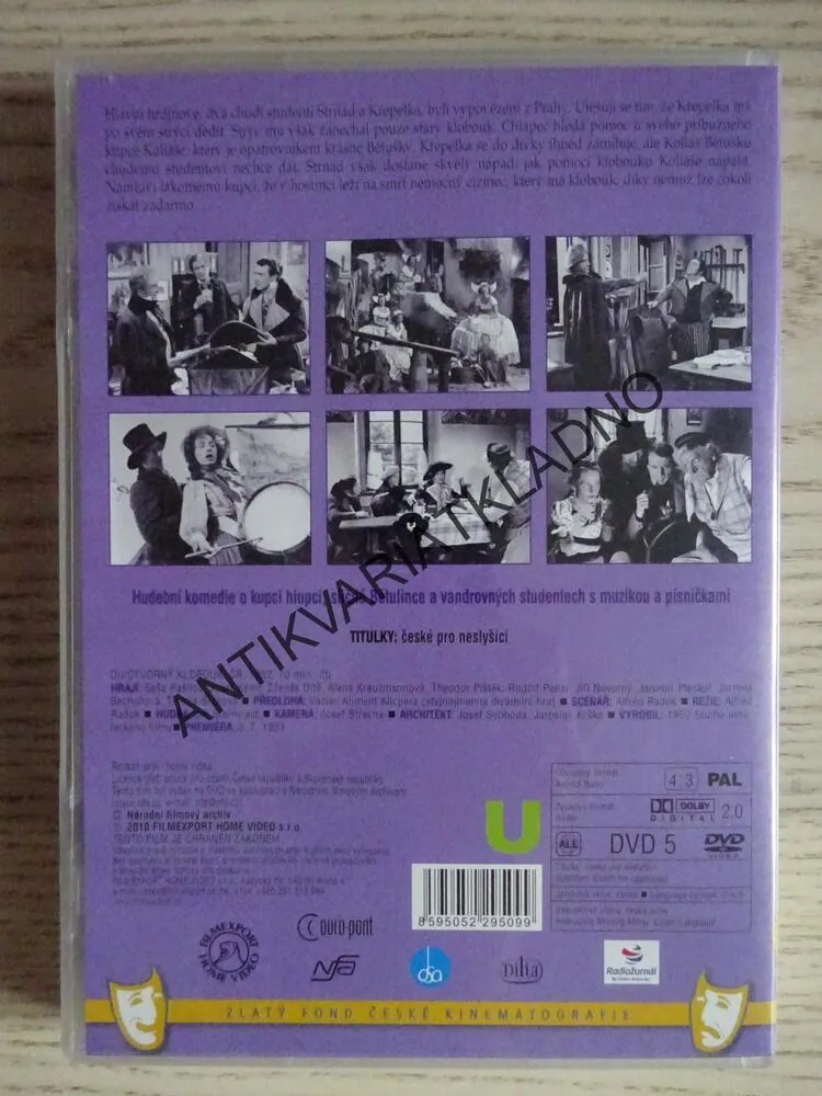 DIVOTVORNÝ KLOBOUK, DVD FILM ČR