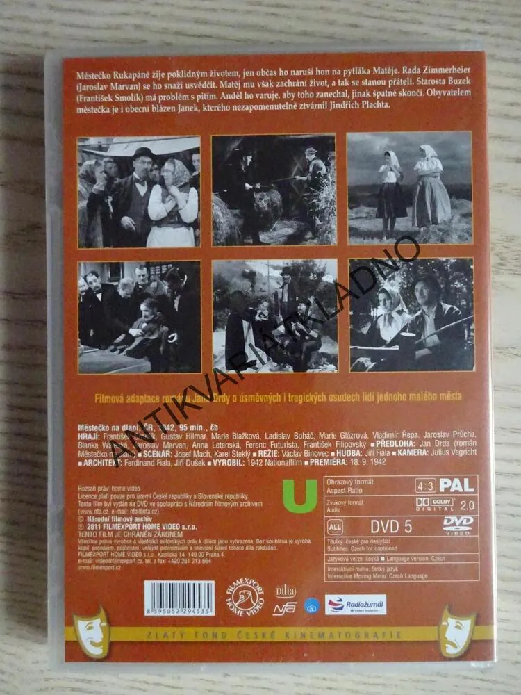 MĚSTEČKO NA DLANI, DVD FILM ČR