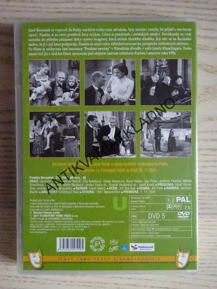 PANTÁTA BEZOUŠEK, DVD FILM ČR