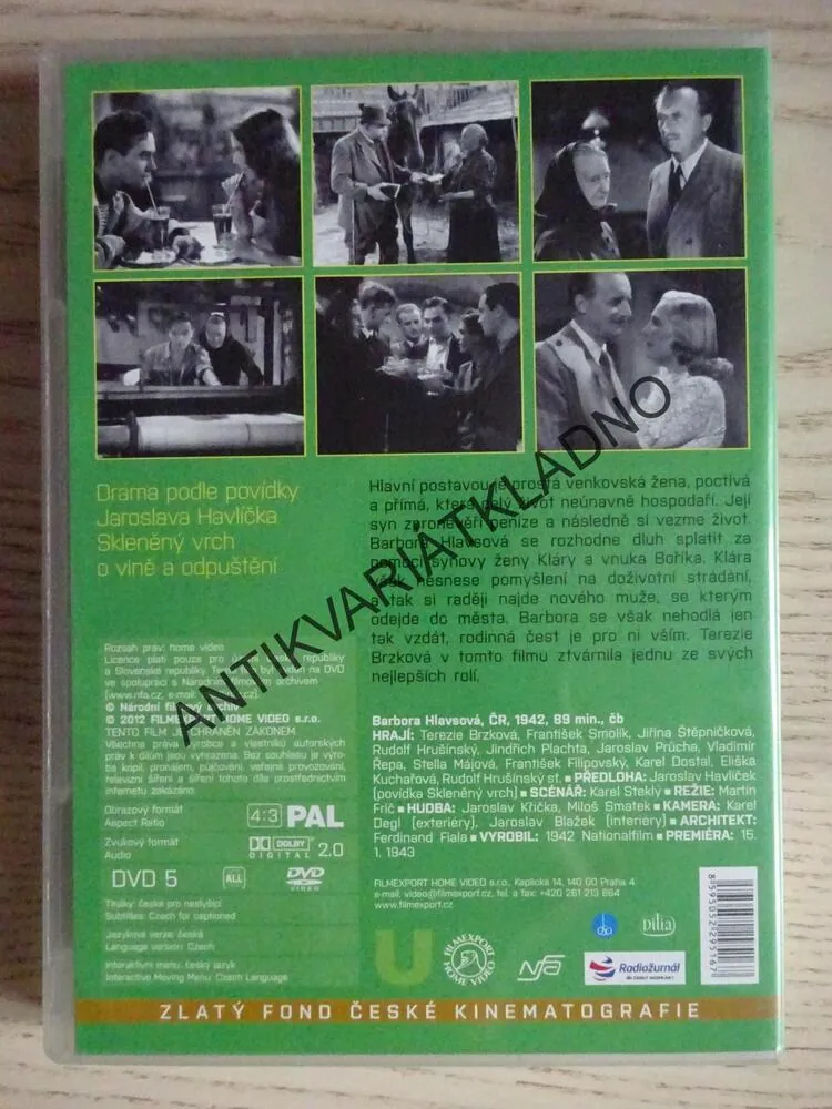 BARBORA HLAVSOVÁ, DVD FILM ČR
