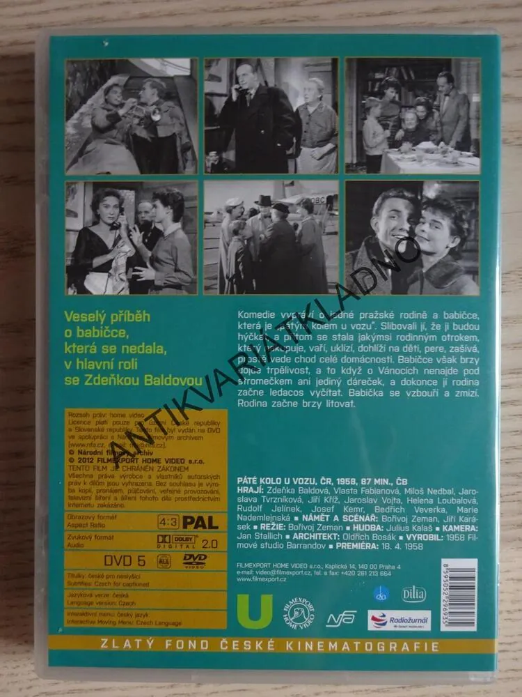 PÁTÉ KOLO U VOZU, DVD FILM ČR