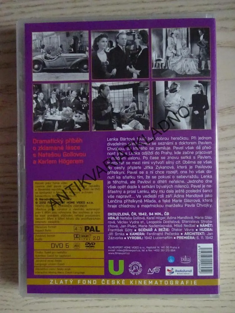 OKOUZLENÁ, DVD FILM ČR