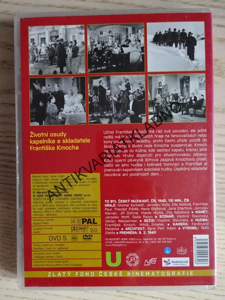 TO BYL ČESKÝ MUZIKANT, DVD FILM ČR