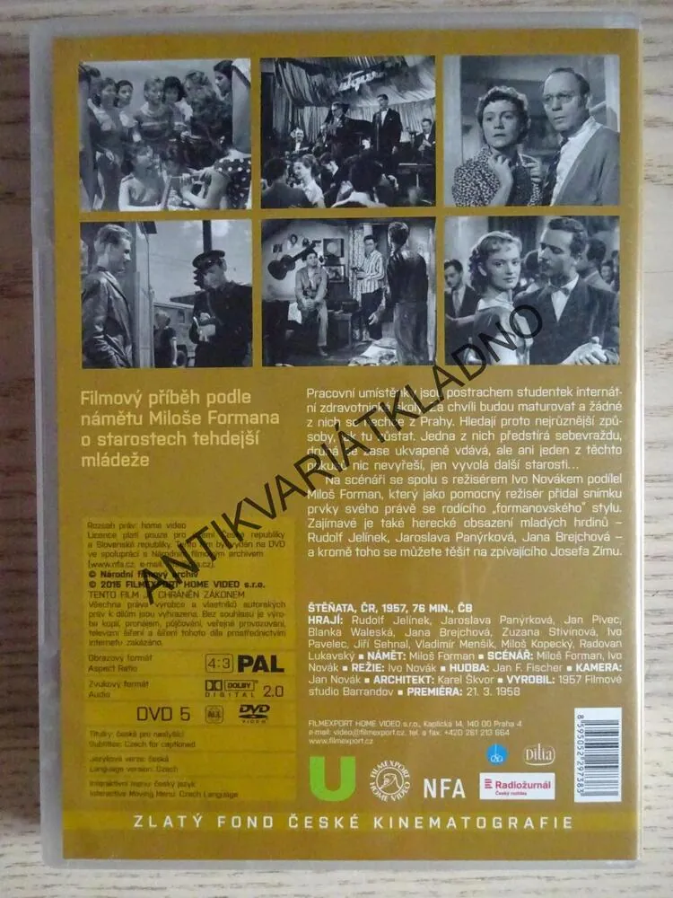 ŠTĚŇATA, DVD FILM ČR