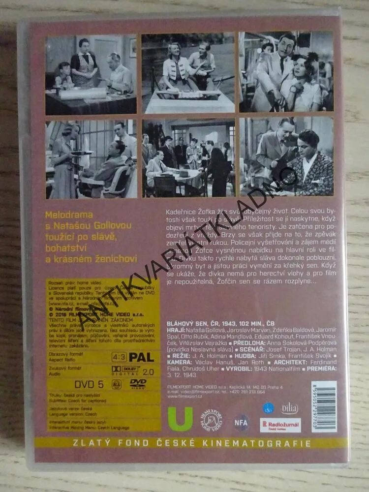 BLÁHOVÝ SEN, DVD FILM ČR