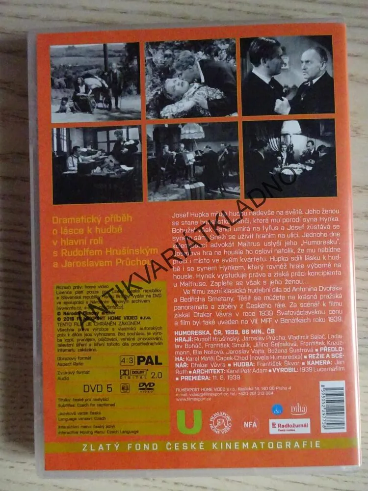 HUMORESKA, DVD FILM ČR