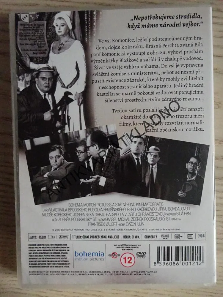 BÍLÁ PANÍ, DVD FILM ČR