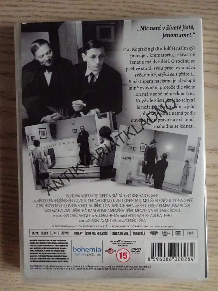 SPALOVAČ MRTVOL, DVD FILM ČR