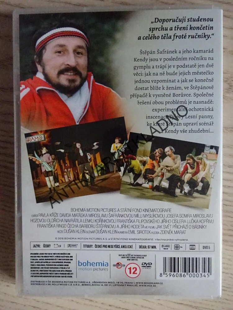 JAK SVĚT PŘICHÁZÍ O BÁSNÍKY, DVD FILM ČR