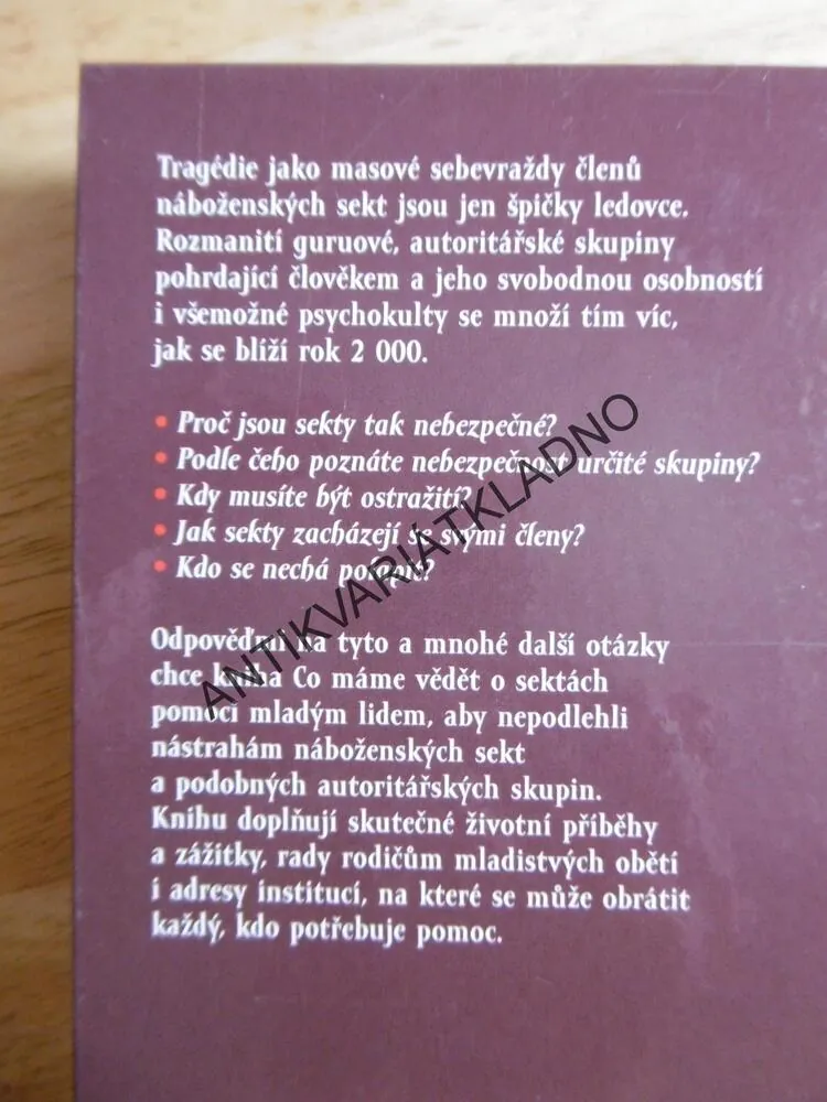 O SEKTÁCH, CO MÁME O NICH VĚDĚT, BARBARA BÜCHNEROVÁ, 