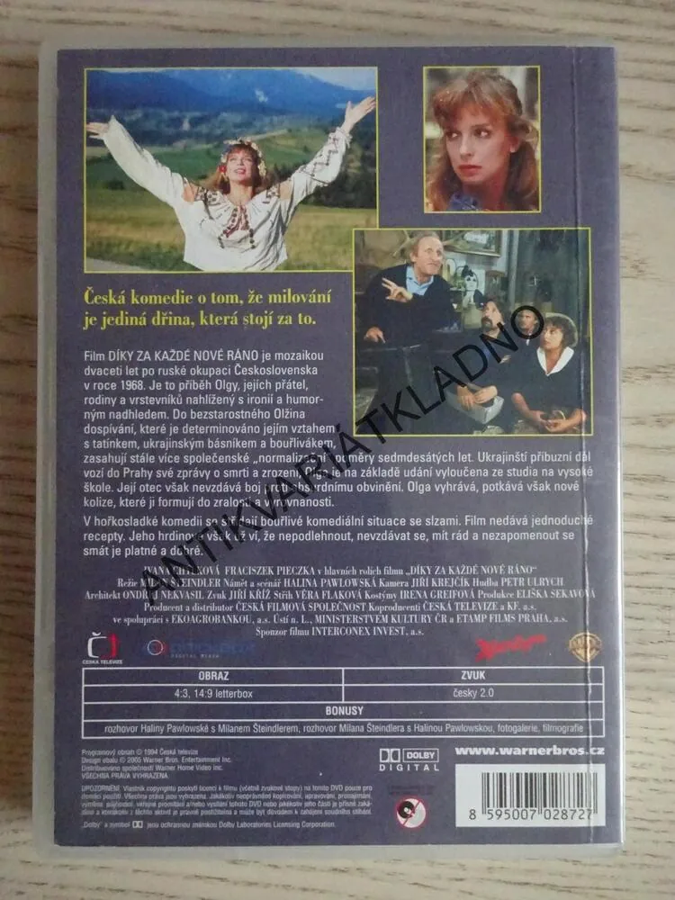 DÍKY ZA KAŽDÉ NOVÉ RÁNO, DVD FILM 