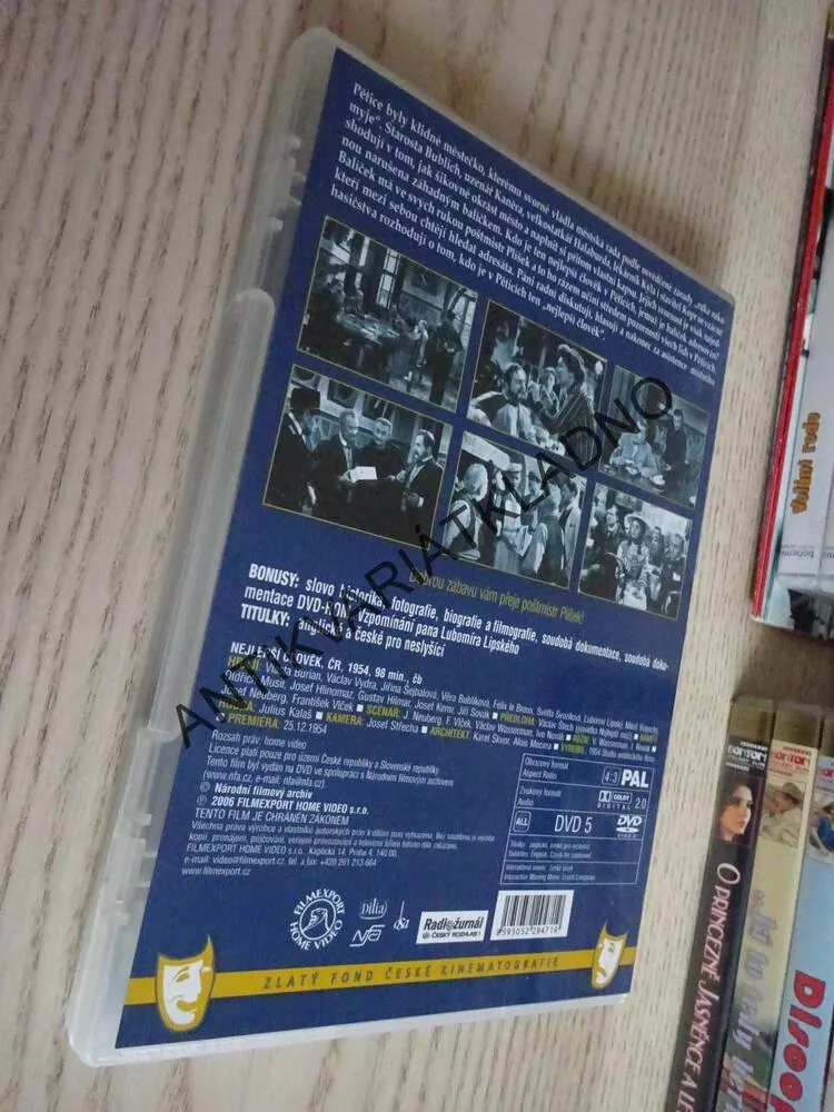 NEJLEPŠÍ ČLOVĚK, DVD FILM ČR