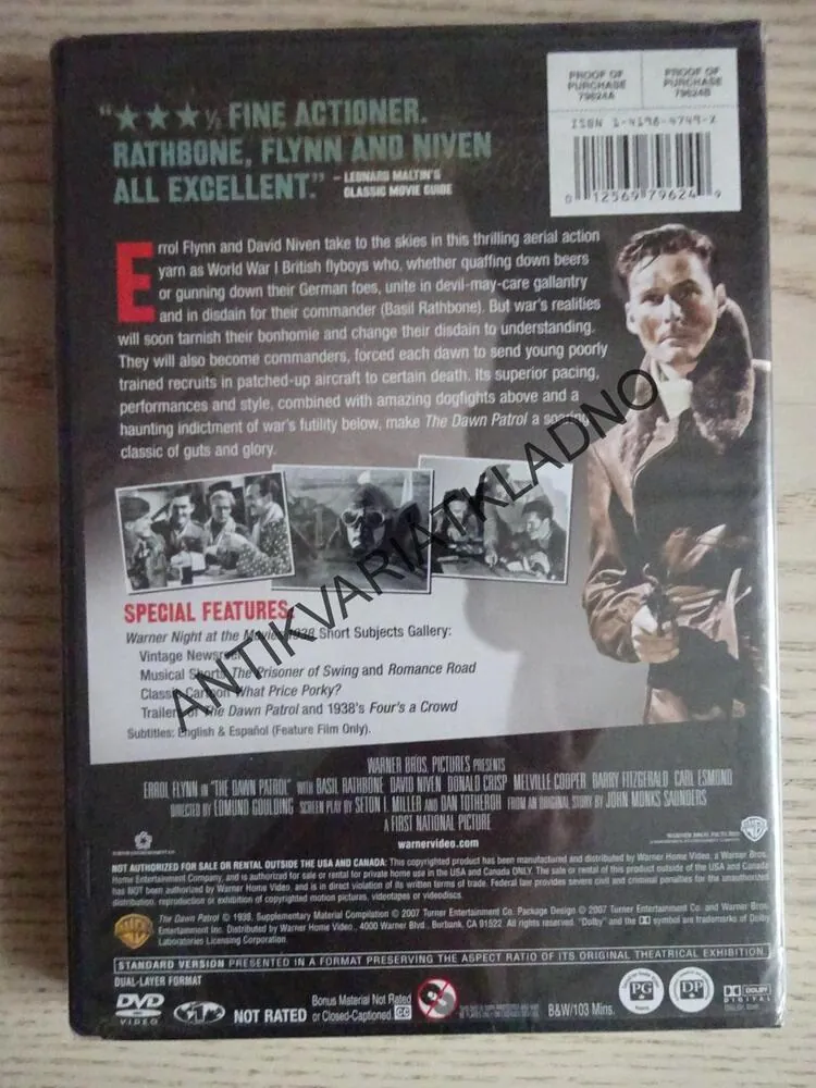 THE DAWN PATROL, DVD FILM