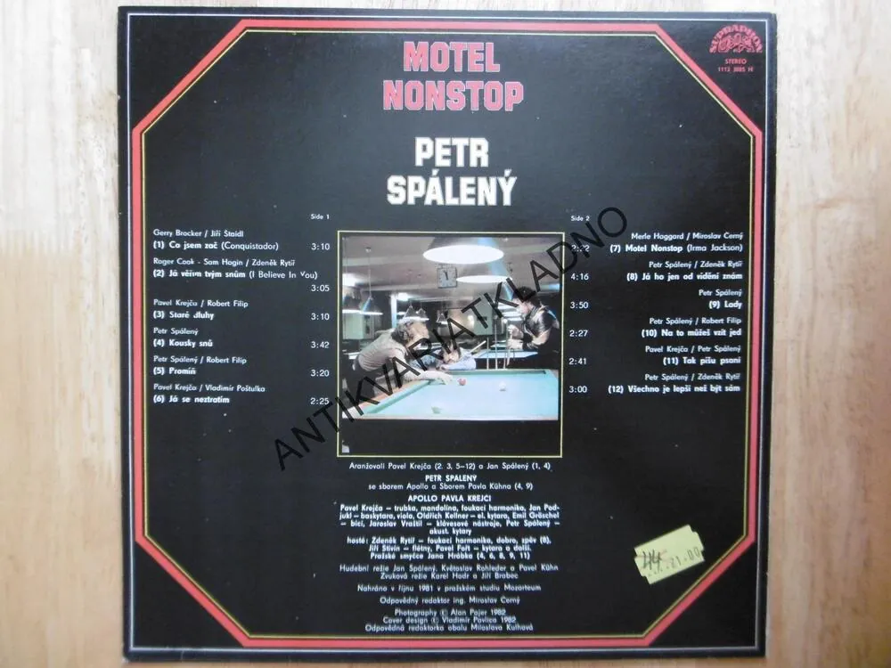 PETR SPÁLENÝ, MOTEL NONSTOP