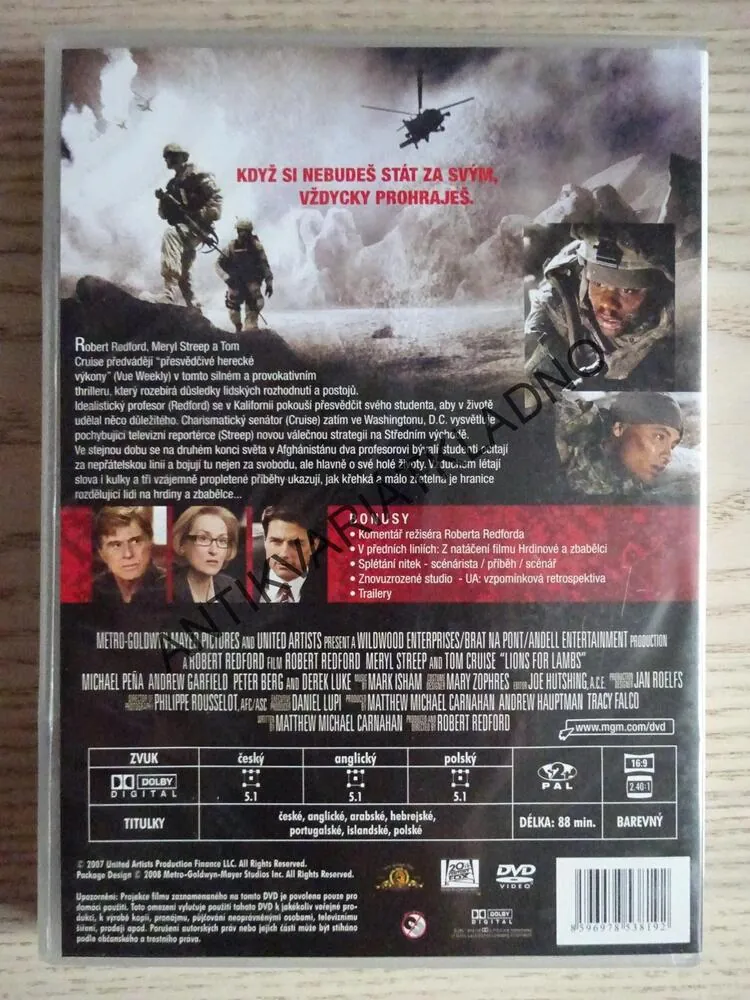 HRDINOVÉ A ZBABĚLCI, DVD FILM