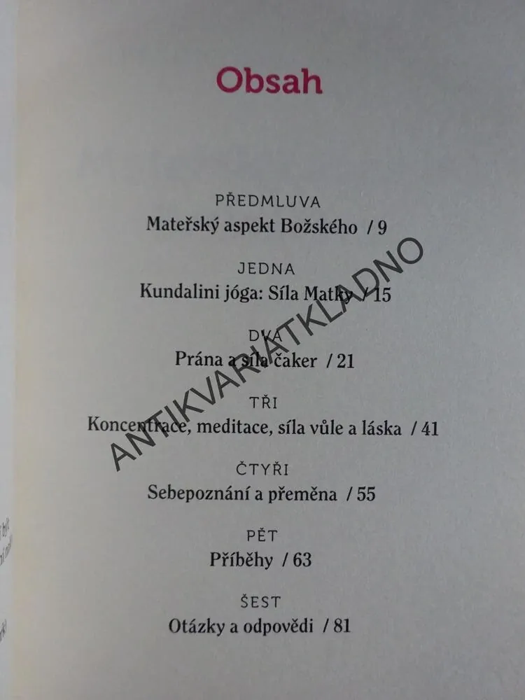 KUNDALINI, MATKA SÍLA, SRI CHINMOY, **an