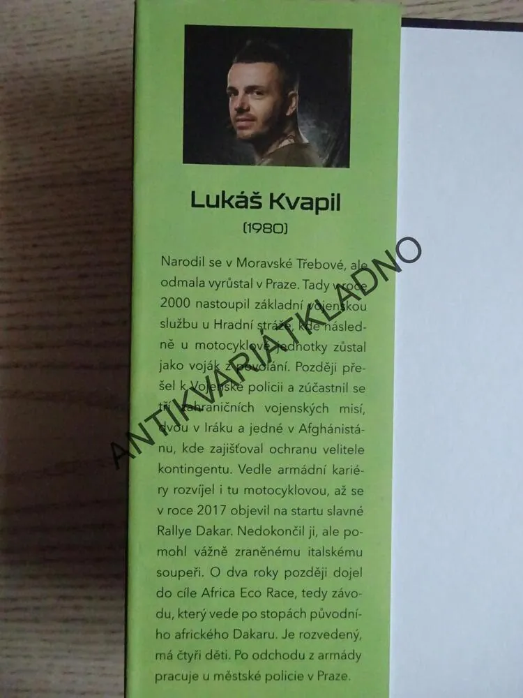 LUKÁŠ KVAPIL, SLZY RYTÍŘE Z DAKARU, **an