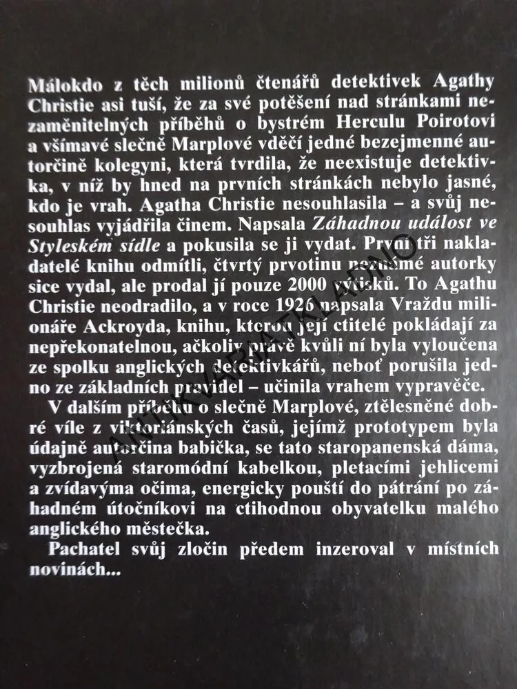 OZNAMUJE SE VRAŽDA, AGATHA CHRISTIE, **an