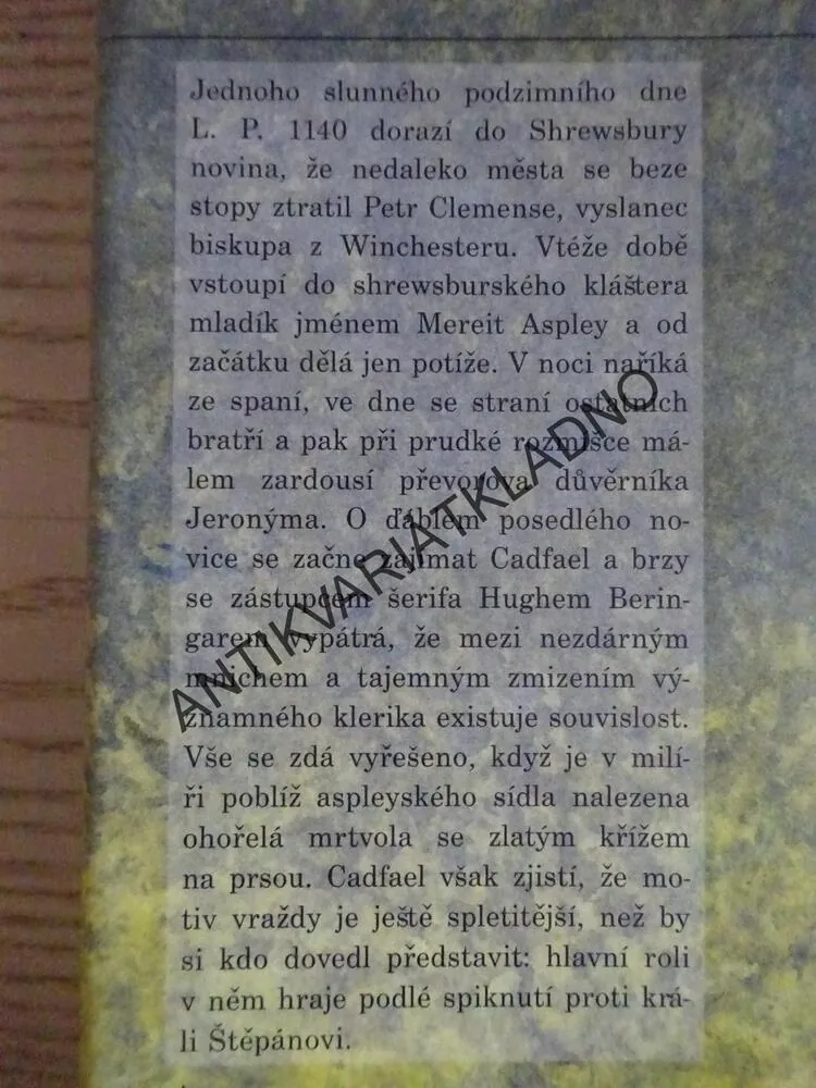 ĎÁBLŮV NOVIC, ELLIS PETERSOVÁ, **an